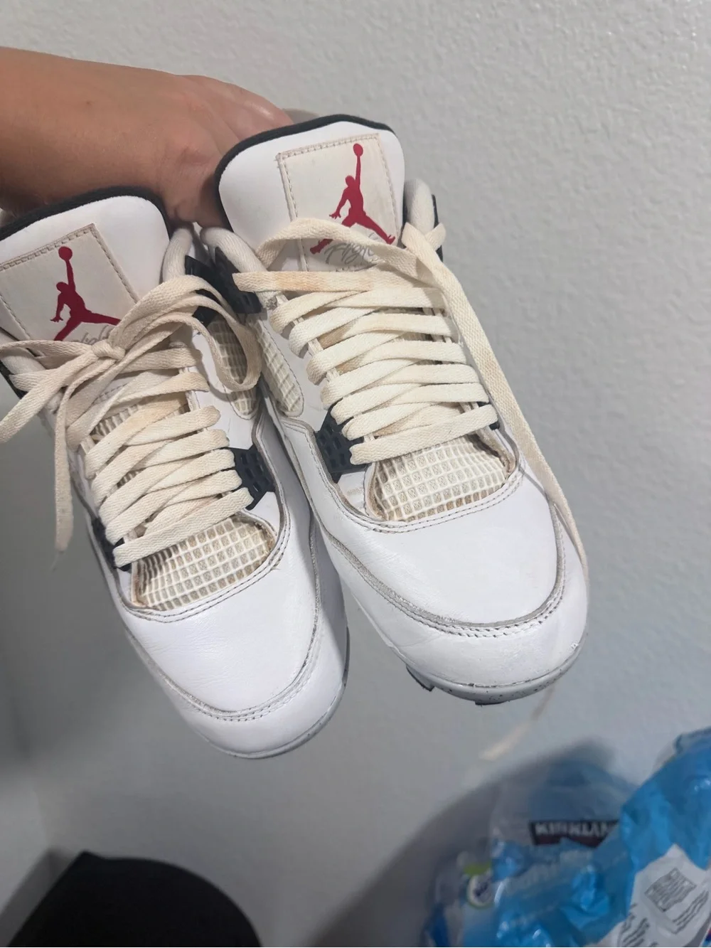 Jordan retro 4 white cement cleats